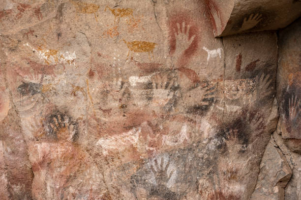 istock Cueva de las manos, ancient rock art . 2170568830