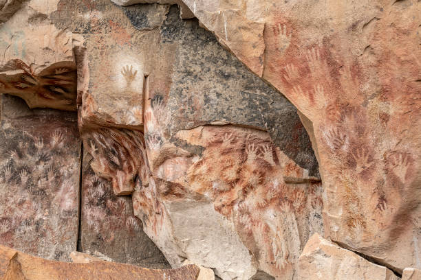 istock Cueva de las manos, ancient rock art . 2170568856