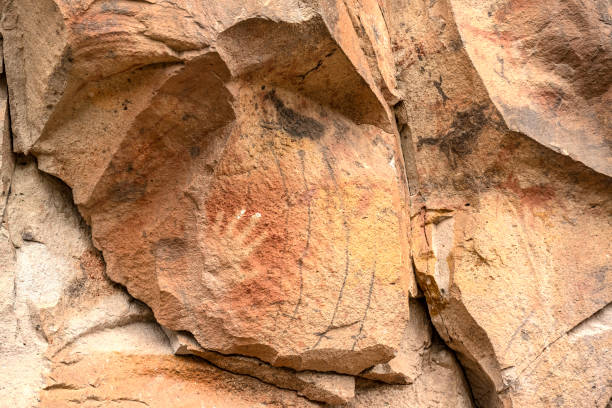 istock Cueva de las manos, ancient rock art . 2170568860