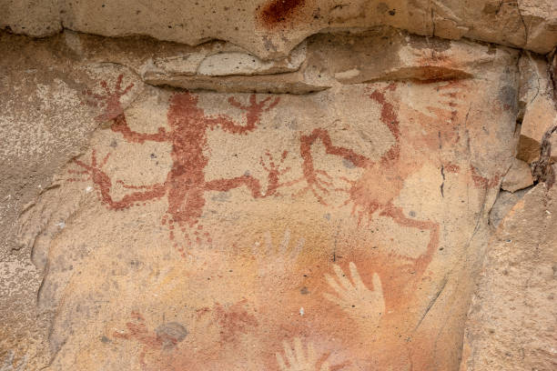 istock Cueva de las manos, ancient rock art . 2170568886