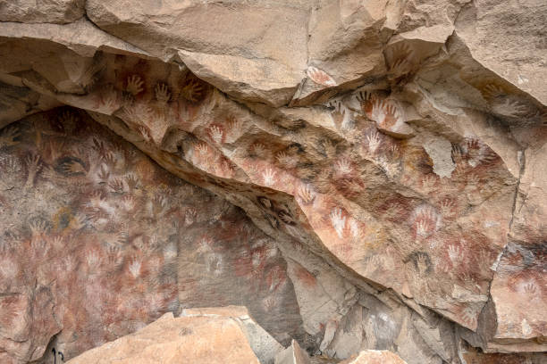 istock Cueva de las manos, ancient rock art . 2170568896