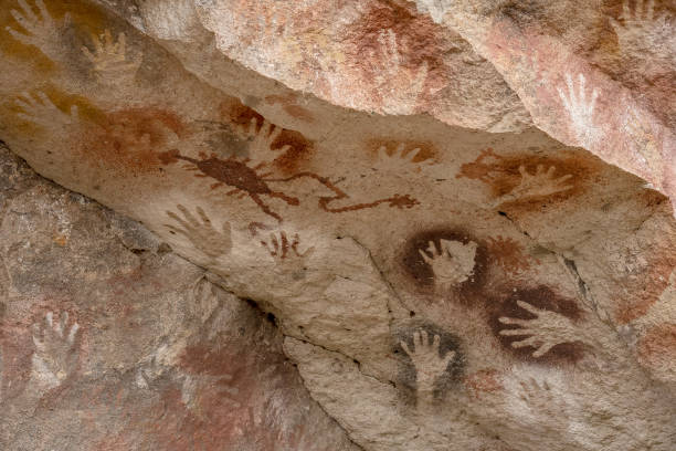 istock Cueva de las manos, ancient rock art . 2170568910