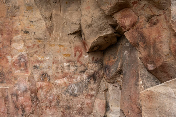 istock Cueva de las manos, ancient rock art . 2170568915