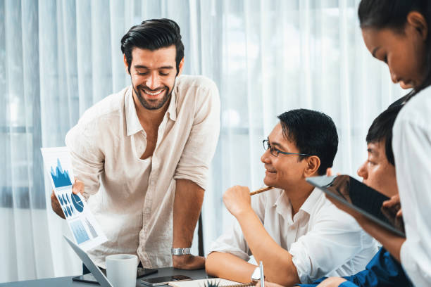 istock Data analysts team of office worker collaborate on Bi dashboard. Prudent 2170576179