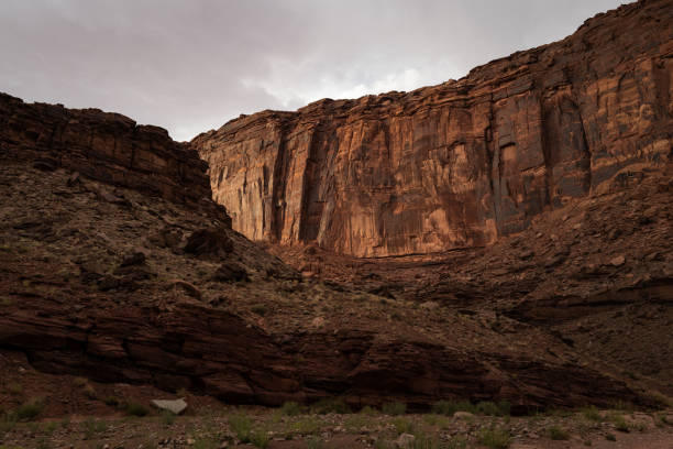 istock Off-road trail in desert canyon near Moab 2170579395