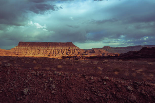 istock Off-road trail in desert canyon near Moab 2170579541