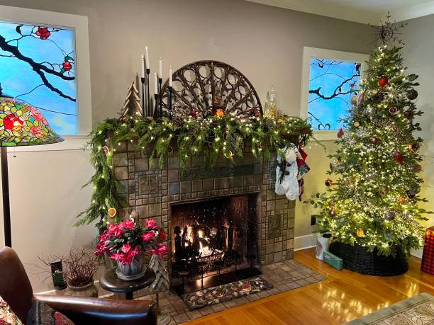 istock Craftsman home tastefully decorated for Christmas 2170582923