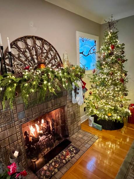 istock Craftsman home tastefully decorated for Christmas 2170583094