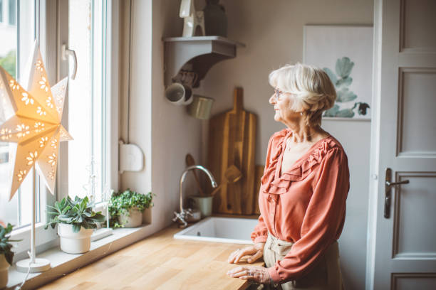 istock Senior woman alone for Christmas 2170592437