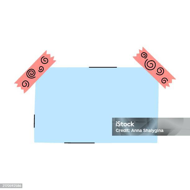 Blank Note Paper Isolated Vector Element Illustration Of Empty ...
