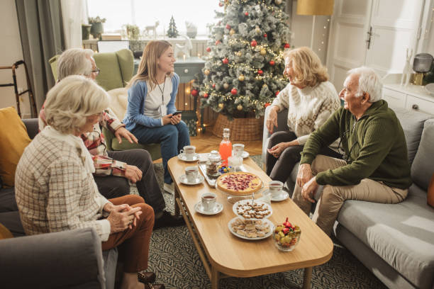 istock Christmas at nursing home 2170593101