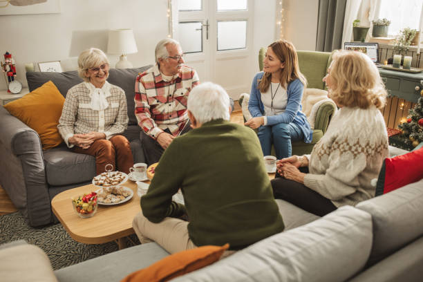 istock Christmas at nursing home 2170593110