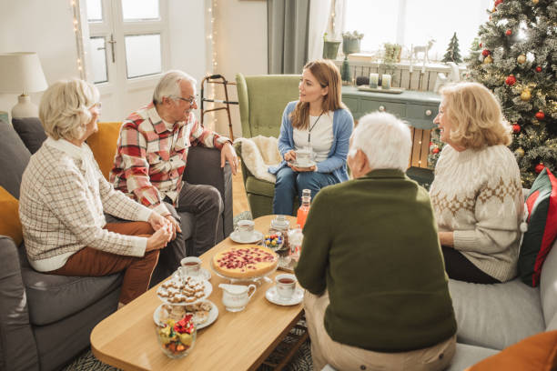 istock Christmas at nursing home 2170593117