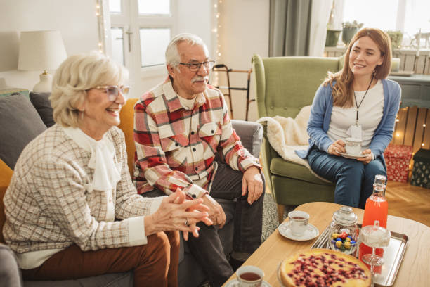 istock Christmas at nursing home 2170593119