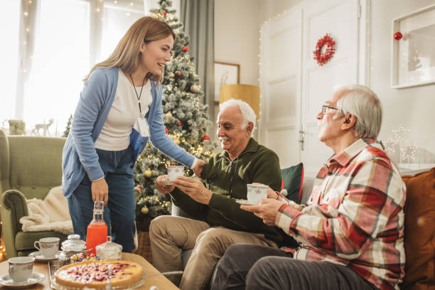istock Christmas at nursing home 2170593135