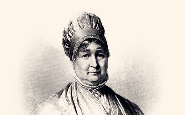 Portrait of Elizabeth Fry -Social reformer-  sometimes referred to as Betsy Fry. 
Vintage engraving circa late 19th century. Digital restoration by pictore.