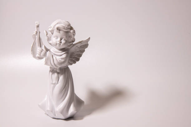 istock Banner with a beautiful angel as a bas relief wall sculpture, details, 2170599372