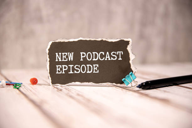 istock Business concept. Text NEW PODCAST EPISODE writing on note paper 2170599389