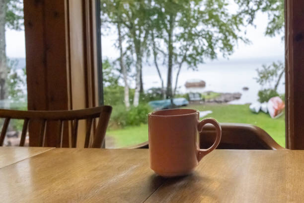 istock Morning Coffee at the Lake 2170599901