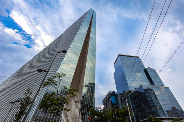 Modern office buildings in Manacar area of Mexico City