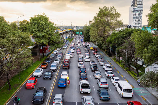 istock Rush hour at Circuito Interior, Mexico City 2170612036