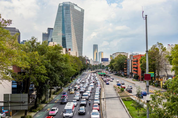 istock Rush hour at Circuito Interior, Mexico City 2170612099