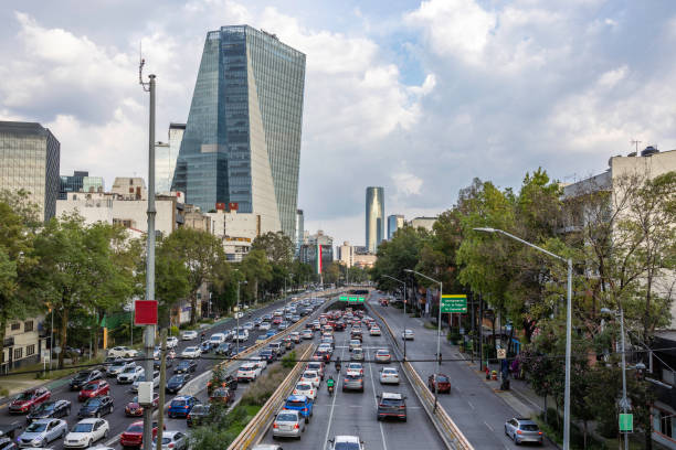 istock Rush hour at Circuito Interior, Mexico City 2170612130