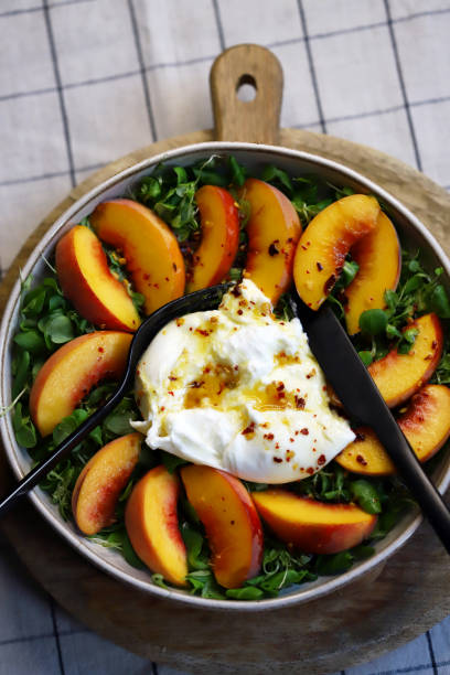 istock Healthy Peach and Burrata Salad 2170616092
