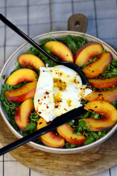 istock Healthy Peach and Burrata Salad 2170616102