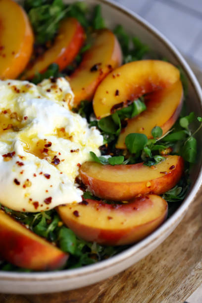 istock Healthy Peach and Burrata Salad 2170616118