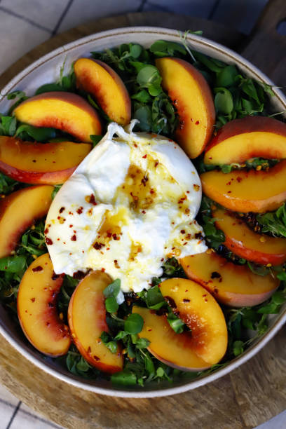 istock Healthy Peach and Burrata Salad 2170616124