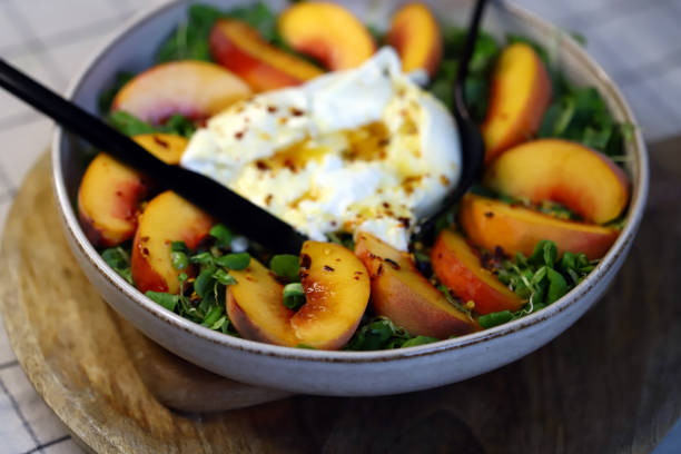 istock Healthy Peach and Burrata Salad 2170616132