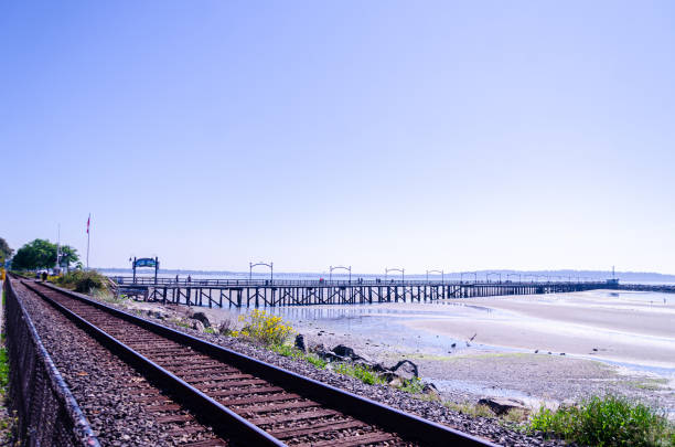 istock Railway along the White Rock Pier waterfront, Surrey, BC, Canada 2170617100