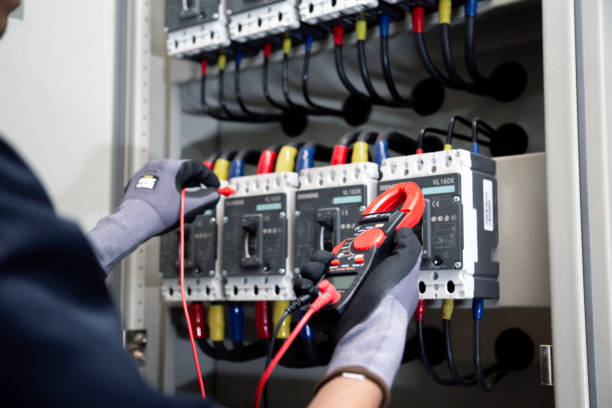 istock Professional electrician tests electrical installations. Measured with a multimeter to check accuracy. 2170619369