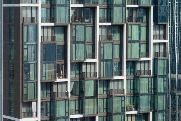 istock Window building apartment. Modern city skyscraper in day light. Ornamented. 2170620625
