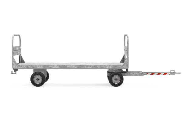 istock Airport Luggage Trolley Isolated 2170620988