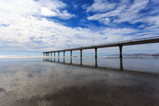 istock Tranquil Pier Over Reflected Sky at New Brighton Beach 2170626200