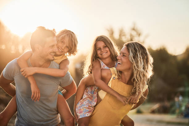 istock Beautiful family enjoying summer vacation 2170629154