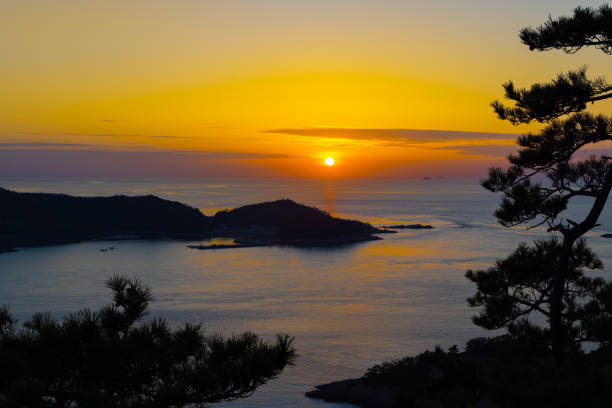 Sunset View from Daejangbong Peak in Gogunsan-gun-do