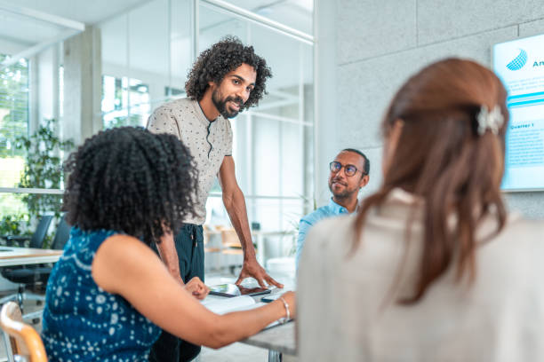 istock Middle Eastern Business Leader in Diverse Team Meeting 2170645218