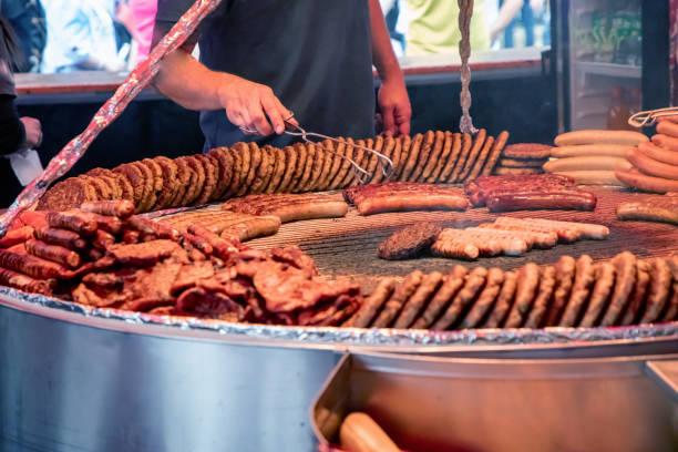istock large grill filled with various types of german sausages 2170648571