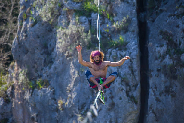 Brief: Fast Track to Custom Content: Solo Travel. bungee jumping from the suspension bridge of portugalete