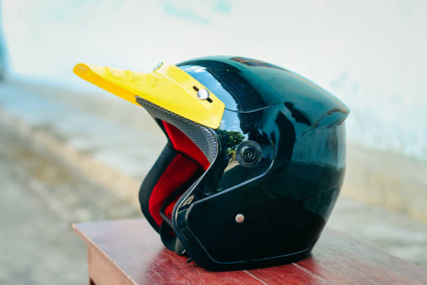 istock black helmet with yellow pet cross 2170656991