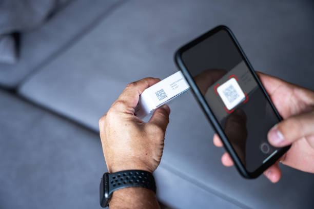 istock A man scanning data matrix / barcode on the medicine box with smartphone 2170657642