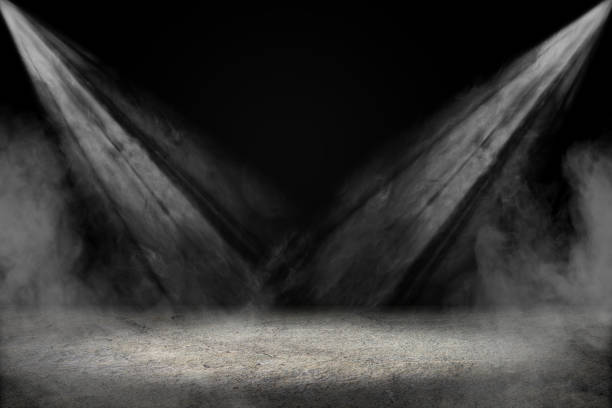 istock Close up of light beam at the empty stage with copy space. Perfect for product presentation. 2170657808
