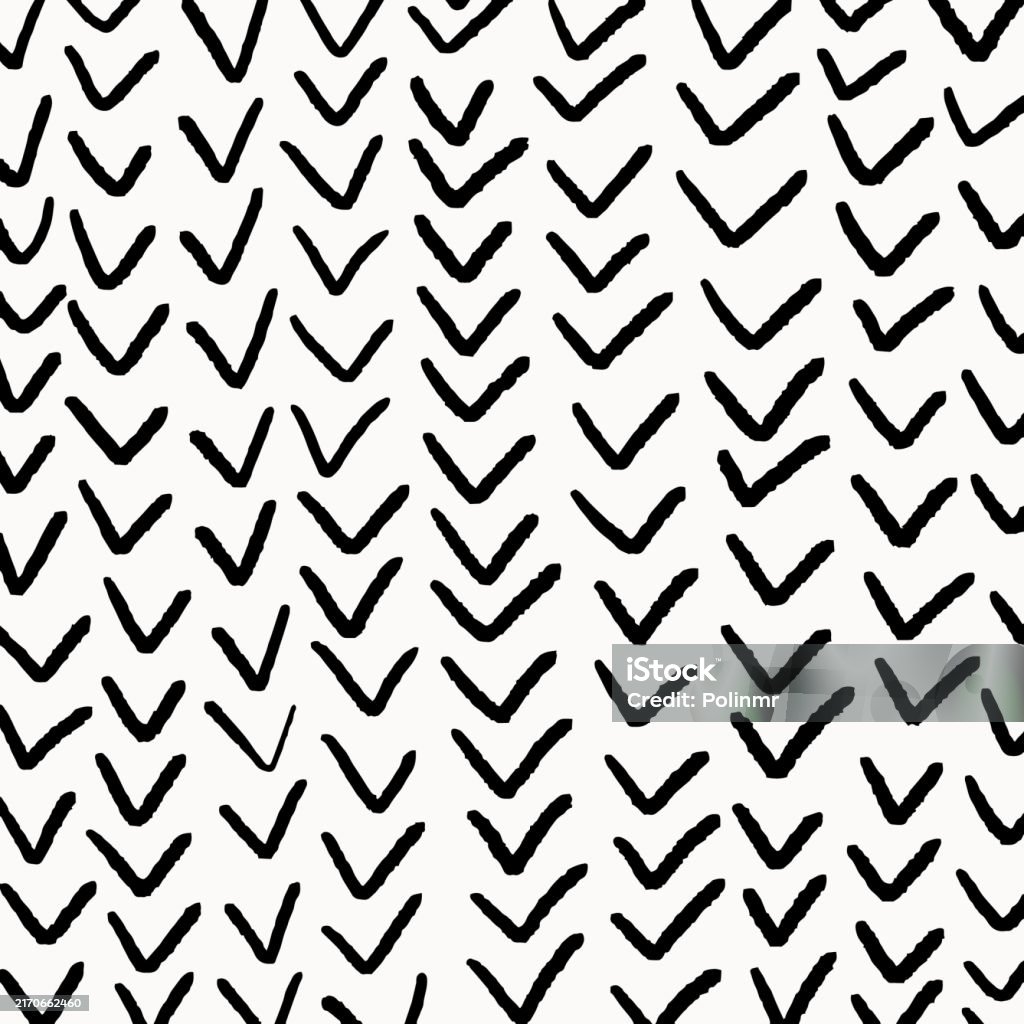 Square Drawing Check Square Hand Drawn Pattern Textured Pencil Check Marks Stock ...