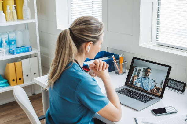 istock Doctor meeting remotely with her patient 2170662670