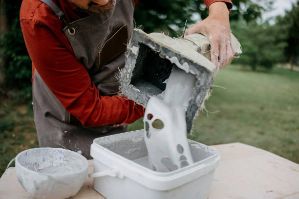 istock Detail of Sculptor Modeling Plaster Work 2170670107