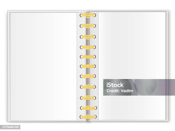 Notepad Folder Open Mockup Of Open Spiral Folder With Files And Documents Organizer Notepad ...