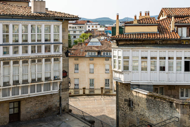 istock Historic Architecture of Vitoria-Gasteiz, Spain with Classic Rooftops and Balconies 2170681904